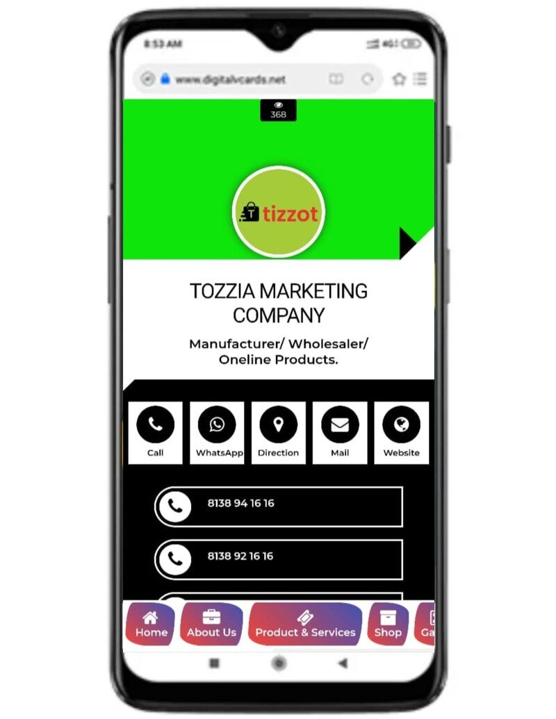 Digital Business Card Template 1